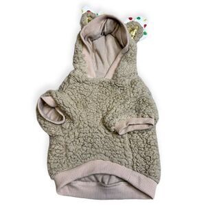 Holiday Tails Brown My Deerest Friend Reindeer Dog Hoodie Small